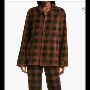 Skims Plaid Lounge Top